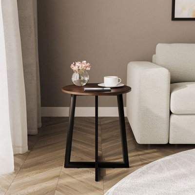 Wood and metal accent table online