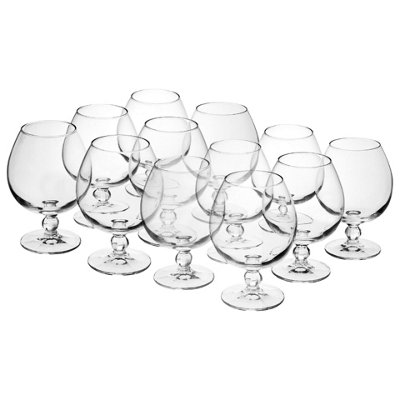 URBNLIVING 530ml Cognac Drinking Glass Set of 12