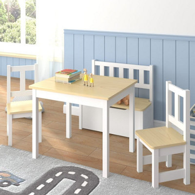 Childrens table and chairs with storage best sale