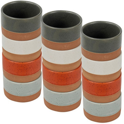 URBNLIVING 6.5cm Diameter 12 Pcs Small Stoneware Serving Bowls Set