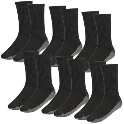 URBNLIVING 6 Pairs Heavy Duty Winter Warm Thermal Work Cushioned Socks