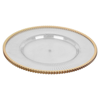 Tiger Chef Gold Charger Plates - Antique Plate Chargers