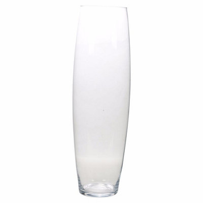 URBNLIVING 60cm Tall Cylinder Clear Glass Flower Vase Decoration Home Wedding Decor Party
