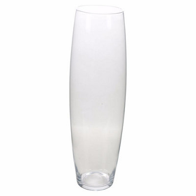 URBNLIVING 60cm Tall Cylinder Clear Glass Flower Vase Decoration Home Wedding Decor Party