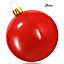 URBNLIVING 65cm Red Inflatable Christmas Bauble Ball Decoration Xmas Tree Outdoor Hanging Ornaments
