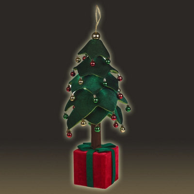 URBNLIVING 70cm Height Collapsible Soft Plush Christmas Tree with