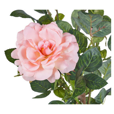 URBNLIVING 70cm Height Pink Artificial Red Pink Roses Wedding Bride ...