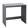 URBNLIVING 75cm Height Small Compact Modern Computer PC Laptop Desk Study Table Home Office Workstation Grey Colour