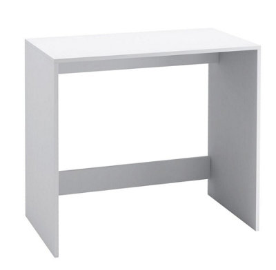 URBNLIVING 75cm Height Small Compact Modern Computer PC Laptop Desk Study Table Home Office Workstation White