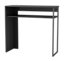 URBNLIVING 75cm Height Wooden & Steel Console Display Table Living Room Hallway with Storage Shelf Black Colour