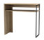 URBNLIVING 75cm Height Wooden & Steel Console Display Table Living Room Hallway with Storage Shelf Oak Colour
