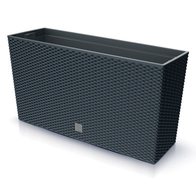 URBNLIVING 77cm Width 72L Anthracite Tall Rectangle Rato Case Medium ...