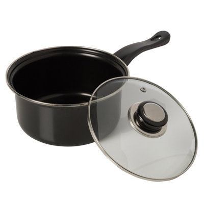 URBNLIVING 7pcs Non Stick Cookware Pot & Pan Set With Glass Lids Easy ...