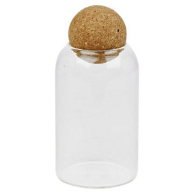 URBNLIVING 800ml Kitchen Storage Glass Jars with Cork Ball Lid Airtight
