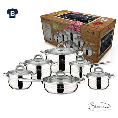 Blaumann Batterij van potten, 10 stuks Jumbo Gourmet Line