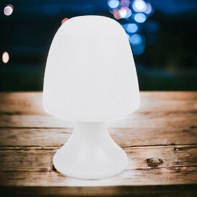 URBNLIVING Height 19cm LED Warm White Mini Table Lamp Battery Power Light Home Office Study Decor