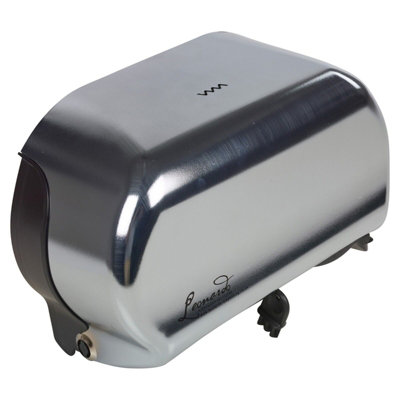 URBNLIVING Height 19cm Twin Toilet Paper Tissue Roll Dispensing Holder Dispenser Key Lockable System - 6