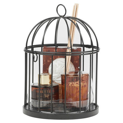 URBNLIVING Height 20cm 30ml Soft Linen Perfume Reed Diffuser Oil Refill & Candle in Birdcage Fragrance Gift Set - 5