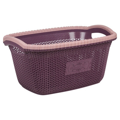 Purple sale laundry basket