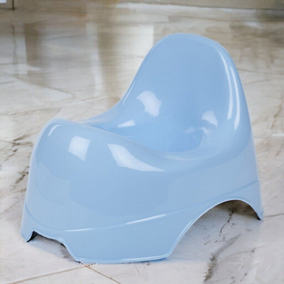 URBNLIVING Height 24cm Blue Plastic Baby Toddler Infants Potty Bathroom Training Toilet Seat Unisex Urinal