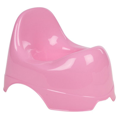 URBNLIVING Height 24cm Pink Plastic Baby Toddler Infants Potty Bathroom Training Toilet Seat Unisex Urinal