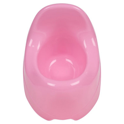 URBNLIVING Height 24cm Pink Plastic Baby Toddler Infants Potty Bathroom Training Toilet Seat Unisex Urinal