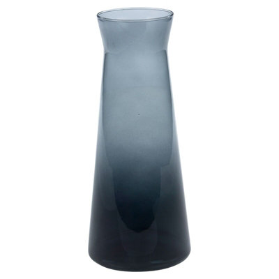 URBNLIVING Height 25cm 1.145L/38.7oz Black Coloured Decanter Glass Wine Water Juice Drinking Carafe Jug