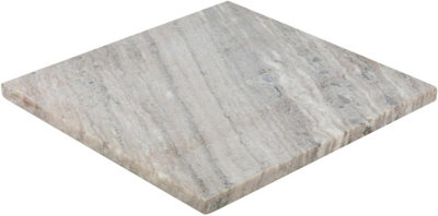 URBNLIVING Height 25cm Square Sandstone Marble Serving Display Cheese Boards Charcuterie Platters