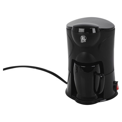 URBNLIVING Height 26cm Travel Coffee Machine Maker Fused 1 Metre Cable Cigarette Plug Car Van DIY at B Q