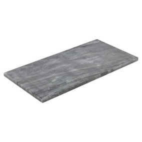 URBNLIVING Height 40cm Rectangle Black Marble Serving Display Cheese Boards Charcuterie Platters