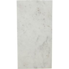 URBNLIVING Height 40cm Rectangle White Marble Serving Display Cheese Boards Charcuterie Platters