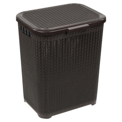 Household Essentials Pop Up Hamper Poly Mesh Bag Gray: Portable Collapsible Laundry Basket, 25" Height, 3.7 Cu Ft Capacity