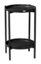 URBNLIVING Height 50cm 2-Tier Round Metal Side End Table Black Colour Living Room With Shelf Bedside Nightstand