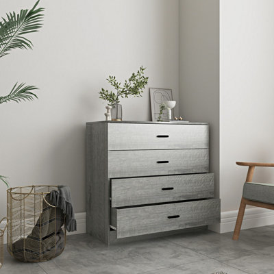 sachin and babi light blue dress Gray Dresser for Bedroom, Chests of Drawers, 4 Drawer Dresser for Closet,  Living Room,Entranway main image 1