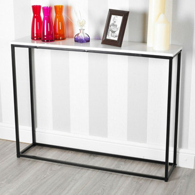 Black and white console top