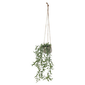 URBNLIVING Height 8cm Macrame Hanging Planter Flower Pot Jute Rope Indoor Outdoor Garden Hanger Holder