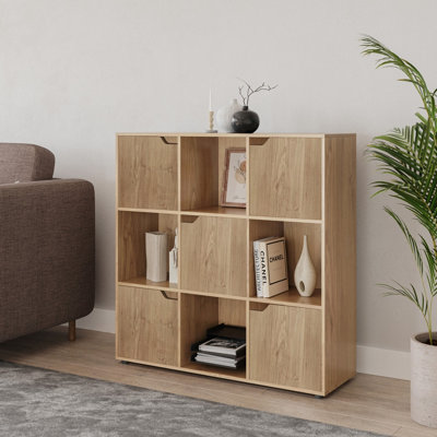 Solid wood cube bookcase hotsell
