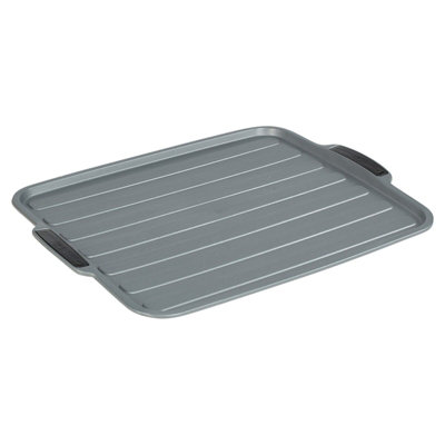 Fresh Fab Finds Kitchen Countertop Dish Drying Rack with Utensil Holder, Drain Board, and Storage Shelf