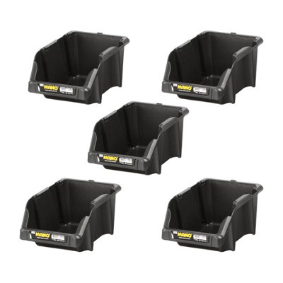 URBNLIVING Plastic S-10 Wall Mounted Stacking Storage Organizer Bins ...
