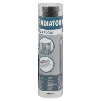 URBNLIVING Radiator Heat Reflective Aluminium Foil Heat Energy Saving ...