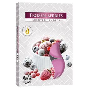 URBNLIVING Set of 18 Frozen Berries Scented Tea light Candles