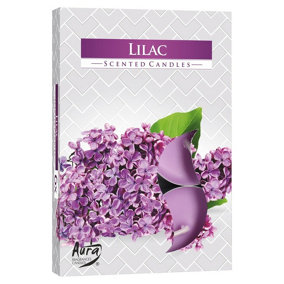 URBNLIVING Set of 18 Lilac Scented Tea light Candles