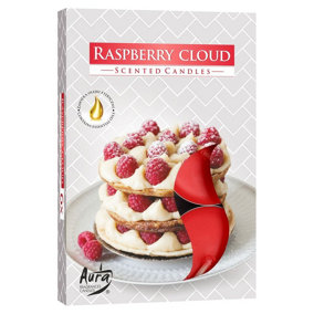 URBNLIVING Set of 18 Raspberry Cloud Scented Tea light Candles