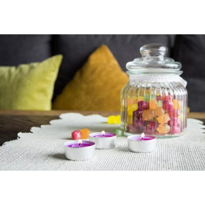 URBNLIVING Set of 18 Raspberry Cloud Scented Tea light Candles - 4