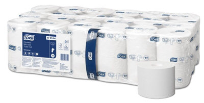URBNLIVING Set of 36 White 149.5M Coreless Mid-Size Universal Toilet Paper Rolls Quality Bulk Pack