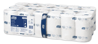 URBNLIVING Set of 36 White 149.5M Coreless Mid-Size Universal Toilet Paper Rolls Quality Bulk Pack - 5