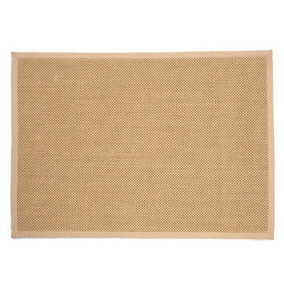 Urmston Sisal Jute 200x290cm Beige Colour Tiger Eye Rug DIY at B&Q
