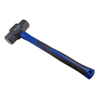 US PRO 1.8kg (4lb) SLEDGE HAMMER double face Head TPR shaft 1666