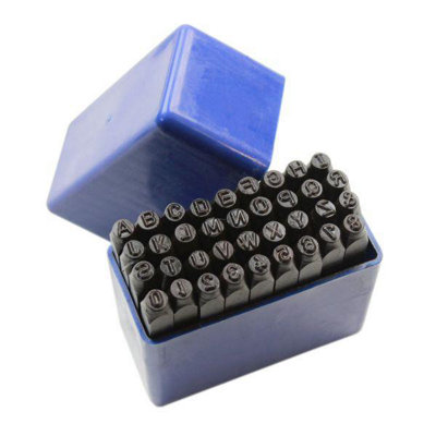 US PRO 36pc 4mm Large Letter And Number Punch / Metal Stamp Security