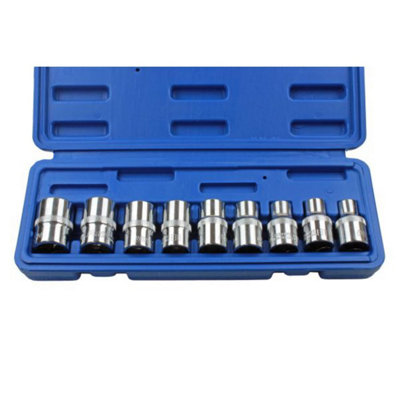 US PRO 9pc 1/2" Dr Star E Torx Socket Set E10 - E24 1390